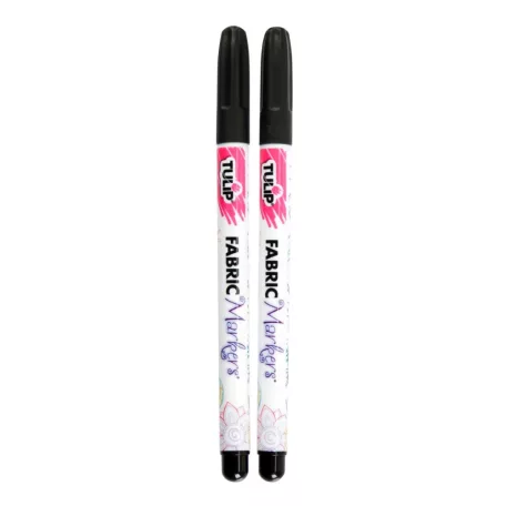 Tulip Textilfilc - Black - Fabric Markers Fine (2 db)