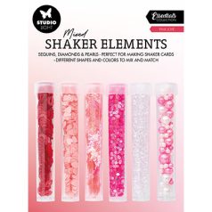   Díszítőelem rázóablakhoz, Pink love Essentials nr.17 / Shaker elements (1 csomag)