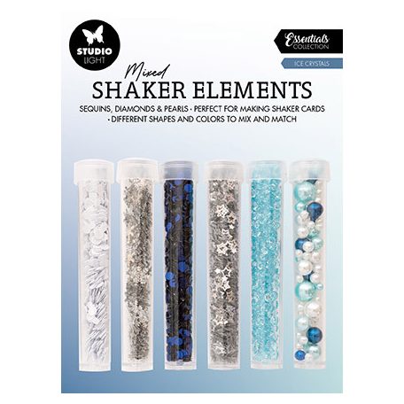 Díszítőelem rázóablakhoz, Ice crystals Essentials nr.18 / Shaker elements (1 csomag)