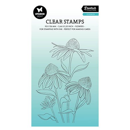 Studio Light Szilikonbélyegző - Echinacea Essentials nr.543 - Clear Stamps (1 csomag)