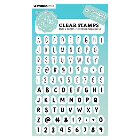 Studio Light Szilikonbélyegző - Alphabet Sweet Stories nr.559 - Clear Stamps (1 csomag)