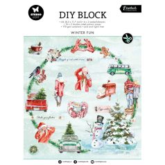   Studio Light Scrapbook kreatív készlet A4 - DIY Block Winter fun Essentials nr.59 - DIY Block (32 lap)