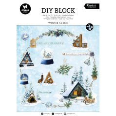   Studio Light Scrapbook kreatív készlet A4 - DIY Block Winter scene Essentials nr.60 - DIY Block (32 lap)