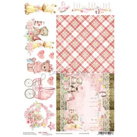 Craft O'Clock Rizspapír A4 - Hello Little Girl - 2 - Rice Paper (1 ív)