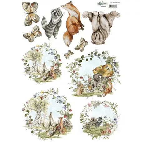 Alchemy of Art Rizspapír A4 - Our Adventures -  - Rice Paper (1 ív)