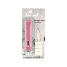   Elektromos (elemes) radír - Bind Electric Eraser Pink + 10 Refills (1 db)