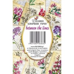   Decorer Papírkészlet 7x10.8 cm - Between the Lines -  - Scrapbook Paper (24 ív)