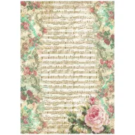   Stamperia Rizspapír A4 - Precious - Music - Rice Paper (1 ív)