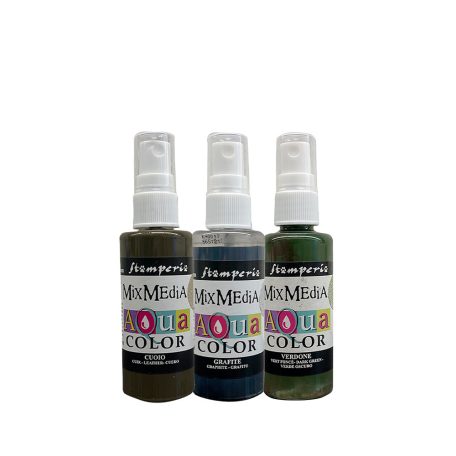 Stamperia Festék spray  - Coffee and Chocolate - Aquacolor Paint Kit (3 db)