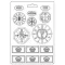 Stamperia Öntőforma A4 - Coffee and Chocolate - Clocks - Soft Mould (1 db)