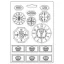 Stamperia Öntőforma A4 - Coffee and Chocolate - Clocks - Soft Mould (1 db)