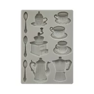   Stamperia Szilikon öntőforma A5 - Coffee and Chocolate - Cups  - Silicon Mould (1 db)