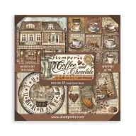   Stamperia Papírkészlet 12" (30 cm) - Coffee and Chocolate - Maxi Paper Pack (22 ív)