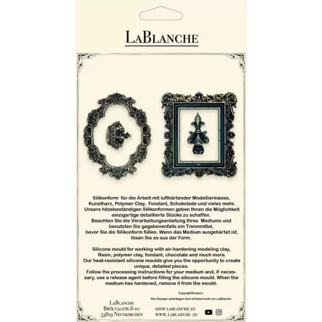 Limited Edition LaBlanche Szilikon öntőforma - Frame - Silicon Mould (1 db)