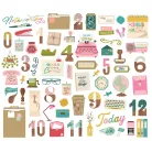 Simple Stories Kivágatok  - Bits & Pieces - Noteworthy (1 csomag)