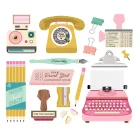 Simple Stories Kivágatok  - Big Bits & Pieces - Noteworthy (1 csomag)