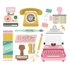   Simple Stories Kivágatok  - Big Bits & Pieces - Noteworthy (1 csomag)