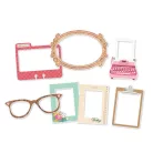 Simple Stories Chipboard  - Chipboard Frames - Noteworthy (1 csomag)