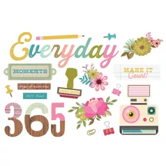   Simple Stories Kivágatok  - Simple Pages Pieces - Noteworthy (1 csomag)