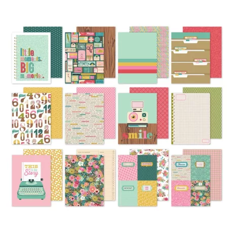Simple Stories Papírkészlet 6"x8" - Paper Pad - Noteworthy (24 lap)