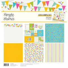   Simple Stories Scrapbook papírkészlet 12" (30 cm) - Collection Kit - Birthday (1 csomag)