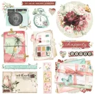 Simple Stories Chipboard  - Chipboard Clusters - Simple Vintage Love Story (1 csomag)