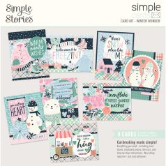   Simple Stories Kivágatok  - Simple Cards Kit - Winter Wonder (1 csomag)
