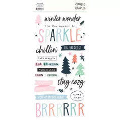   Simple Stories Matrica  - Foam Stickers - Winter Wonder (2 ív)