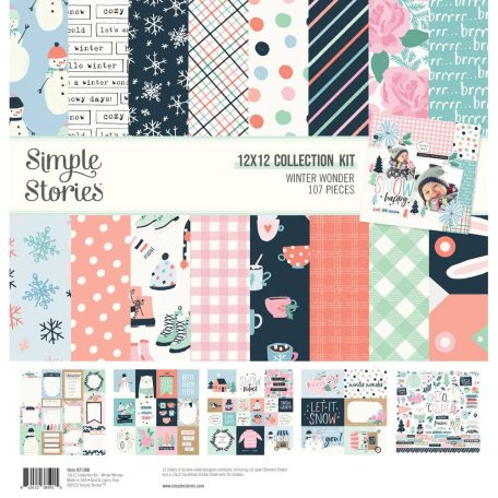 Simple Stories Scrapbook papírkészlet 12" (30 cm) - Collection Kit - Winter Wonder (1 csomag)