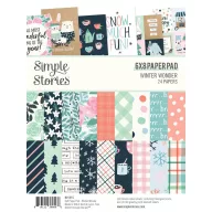   Simple Stories Papírkészlet 6"x8" - Paper Pad - Winter Wonder (24 lap)