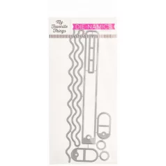   My Favorite Things Vágósablon  - Movin' & Groovin' Slimline - Die-namics (1 csomag)