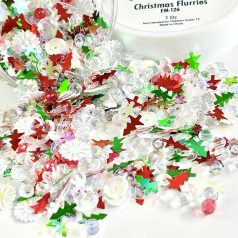   Picket Fence Studios Flitter díszítőelem  - Christmas Flurries - Embellishments (1 csomag)