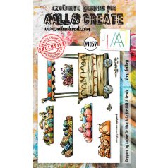   AALL & CREATE Szilikonbélyegző A6 - Versi Trolley - Stamp Set (1 db)