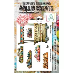   AALL & CREATE Szilikonbélyegző A6 - Versi Trolley - Stamp Set (1 db)