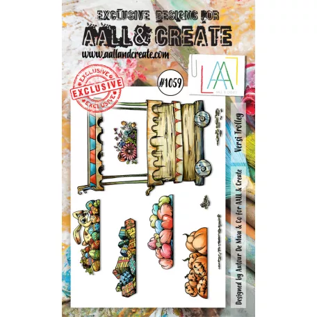 AALL & CREATE Szilikonbélyegző A6 - Versi Trolley - Stamp Set (1 db)