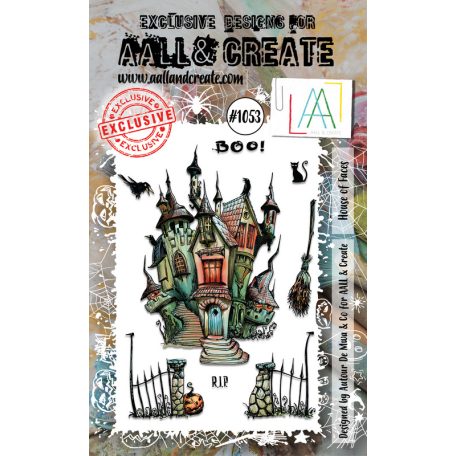 AALL & CREATE Szilikonbélyegző A6 - House of Faces - Stamp Set (1 db)