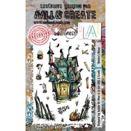 AALL & CREATE Szilikonbélyegző A6 - Howler's House - Stamp Set (1 db)