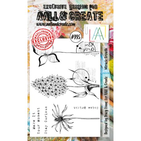 AALL & CREATE Szilikonbélyegző A6 - Miracle Growth - Stamp Set (1 db)