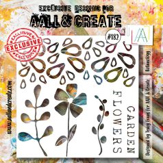 AALL & CREATE Stencil 6" (15 cm) - Botanology (1db)