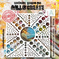 AALL & CREATE Stencil 6" (15 cm) - Blobology (1db)