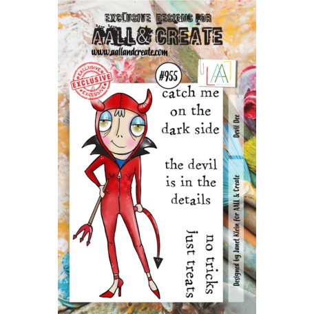 AALL & CREATE Szilikonbélyegző A7 - Devil Dee - Stamp Set (1 db)