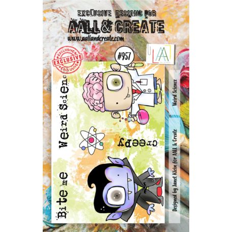 AALL & CREATE Szilikonbélyegző A7 - Weird Science - Stamp Set (1 db)