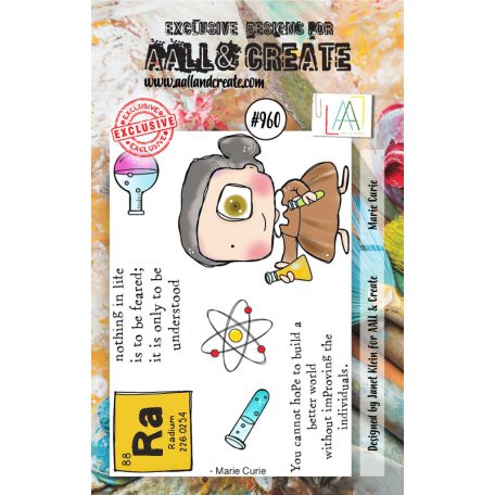 AALL & CREATE Szilikonbélyegző A7 - Marie Curie - Stamp Set (1 db)