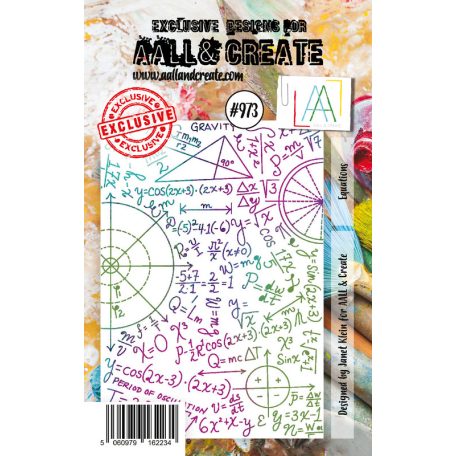 AALL & CREATE Szilikonbélyegző A7 - Equations - Stamp Set (1 db)