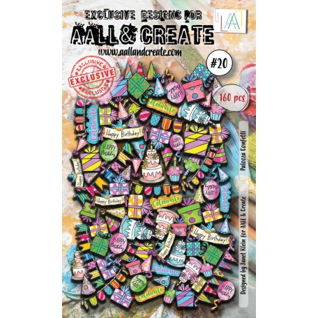 AALL & CREATE Kivágatok - Palooza Confetti - Ephemera (1 ív)