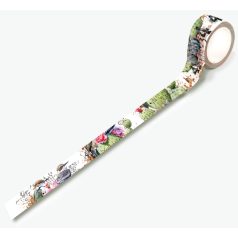   AALL & CREATE Dekorációs ragasztószalag 20mm - Prickly Blooms - Washi Tape (1 db)