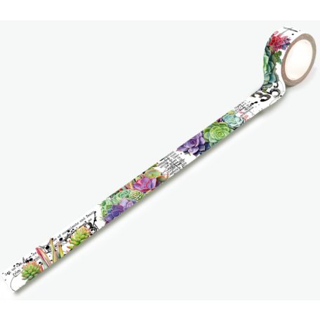AALL & CREATE Dekorációs ragasztószalag 20mm - Thriving Terrarium - Washi Tape (1 db)