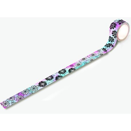 AALL & CREATE Dekorációs ragasztószalag 20mm - Ditzy Daisies - Washi Tape (1 db)