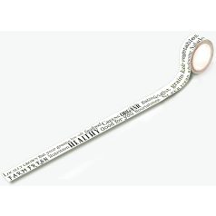   AALL & CREATE Dekorációs ragasztószalag 20mm - Healthy Lettering - Washi Tape (1 db)