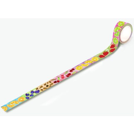 AALL & CREATE Dekorációs ragasztószalag 20mm - Colourful Crop - Washi Tape (1 db)